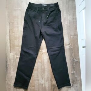 Judy Blue 9/29 Black Embellished Jeans